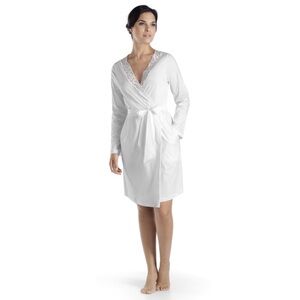 Hanro Moments Short Wrap Robe White Womens Size S